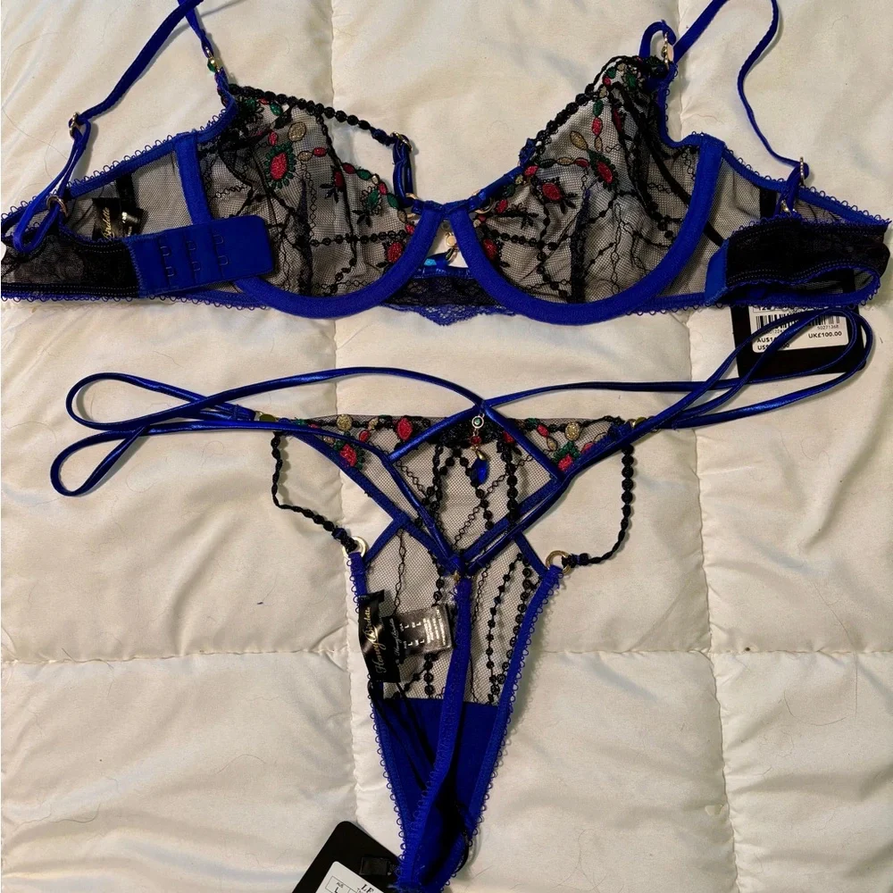 Honey Birdette Leah Set - Bra 34B and Thong L - Picture 4 of 5